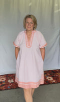 Pink Pin Striped Dress