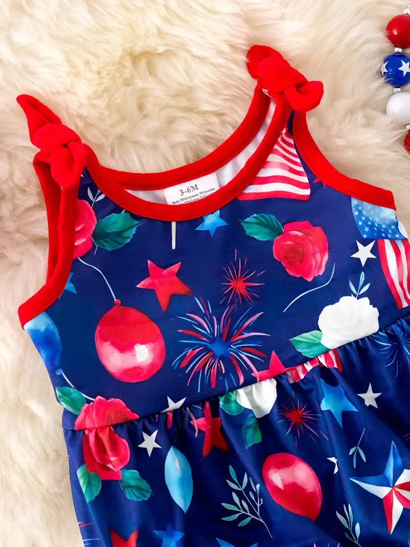 Patriotic Balloon Romper