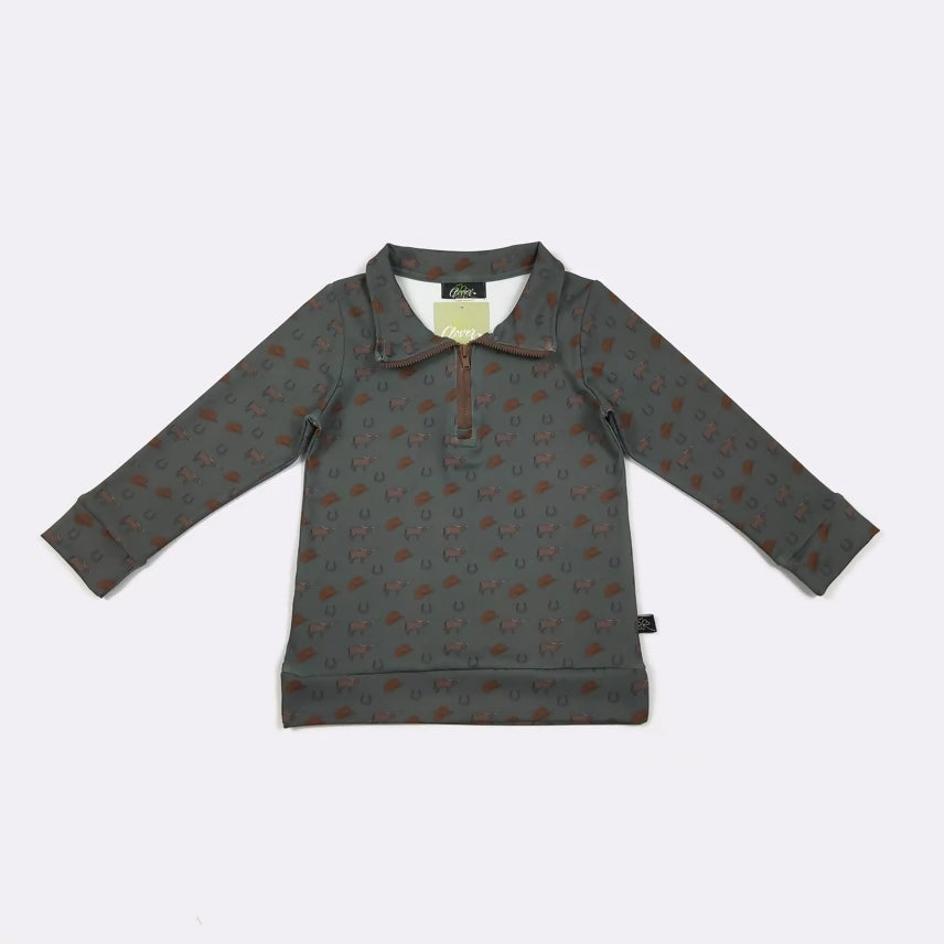 Longhorn Boy Quarter Zip