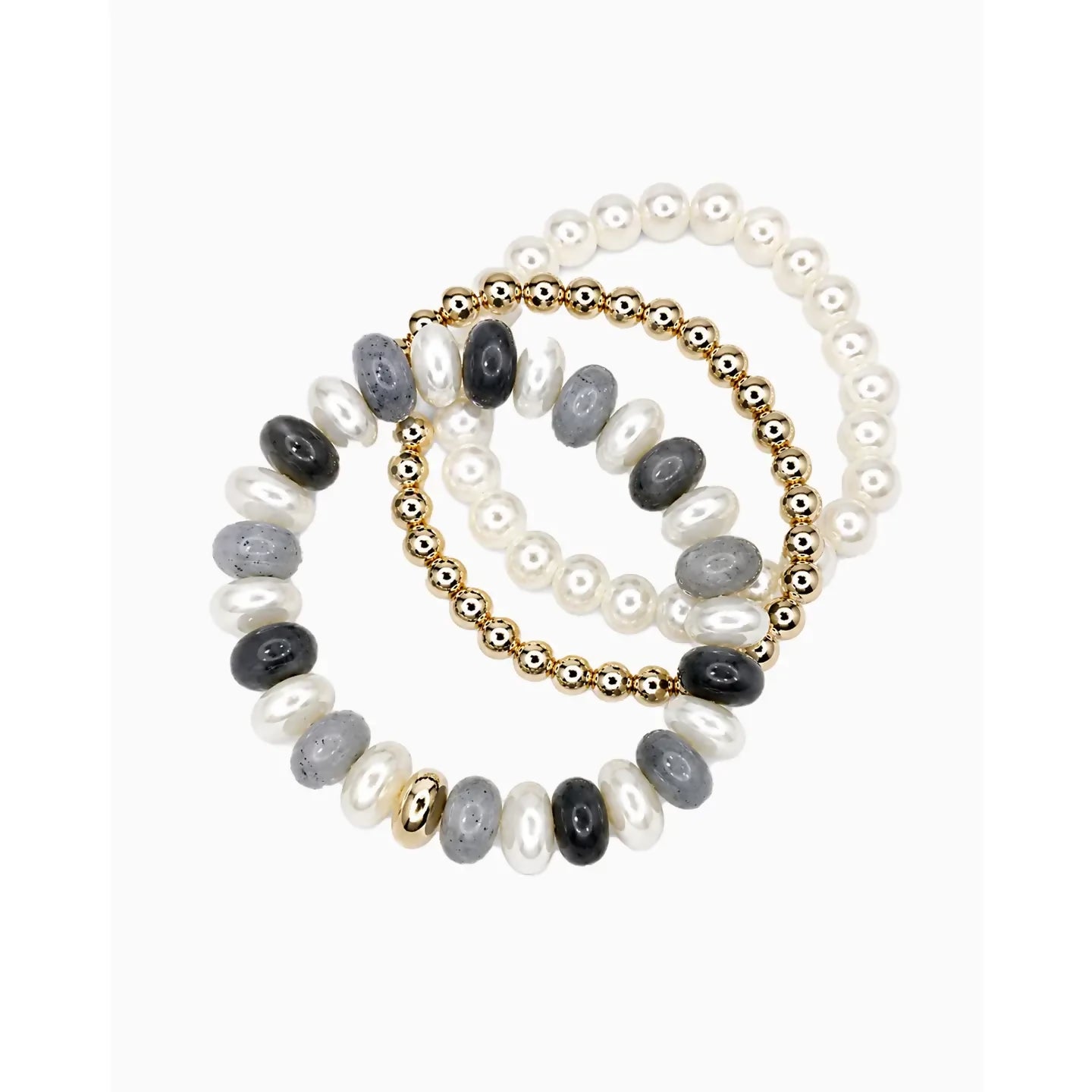 Marble Acrylic Bead Stretch Bracelet
