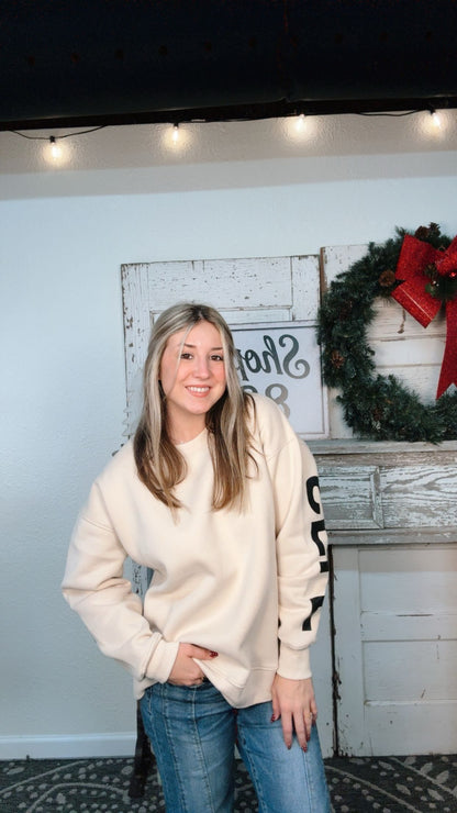 Printed Oversized Sweatshirt