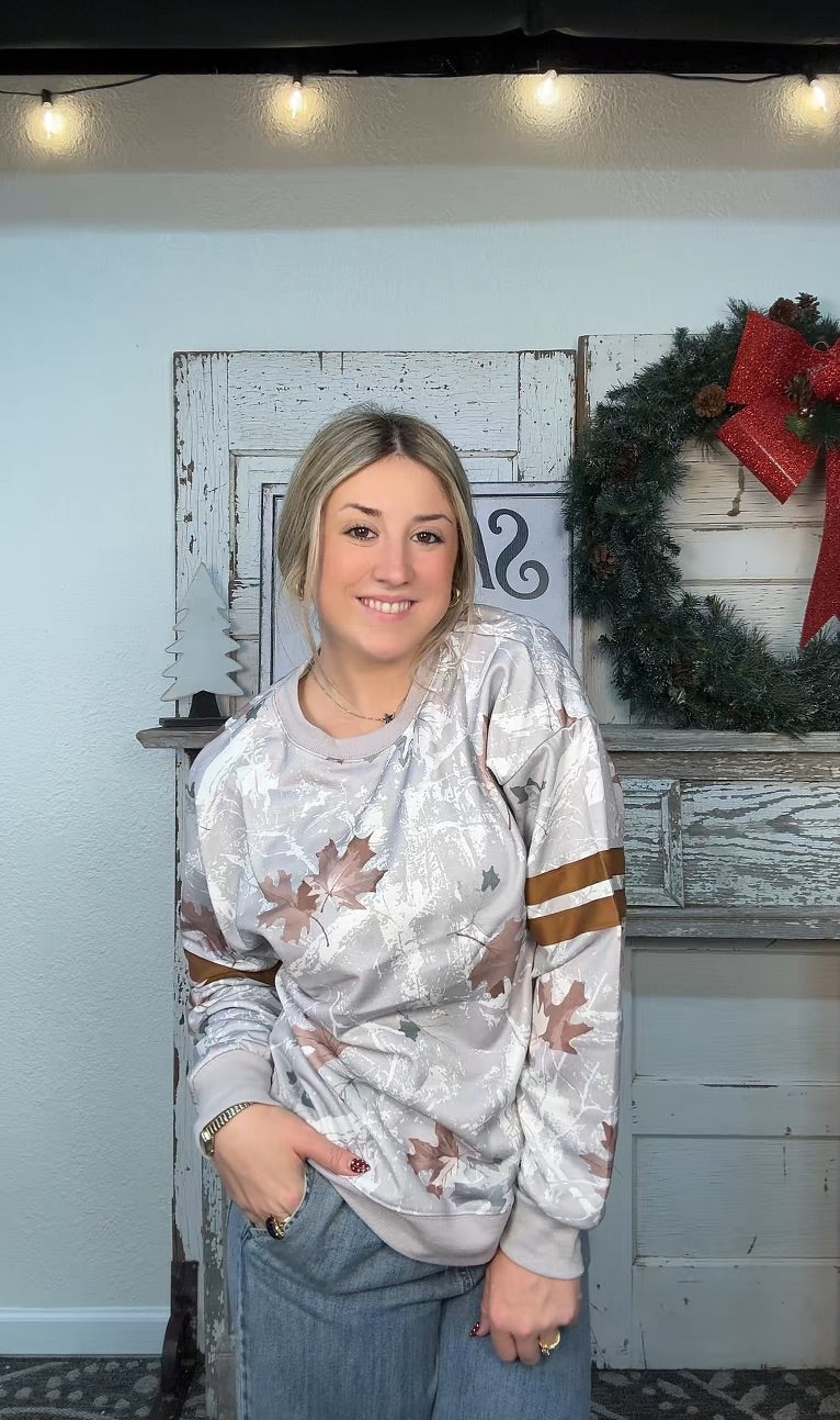 Fall Leaf Baggy Pullover