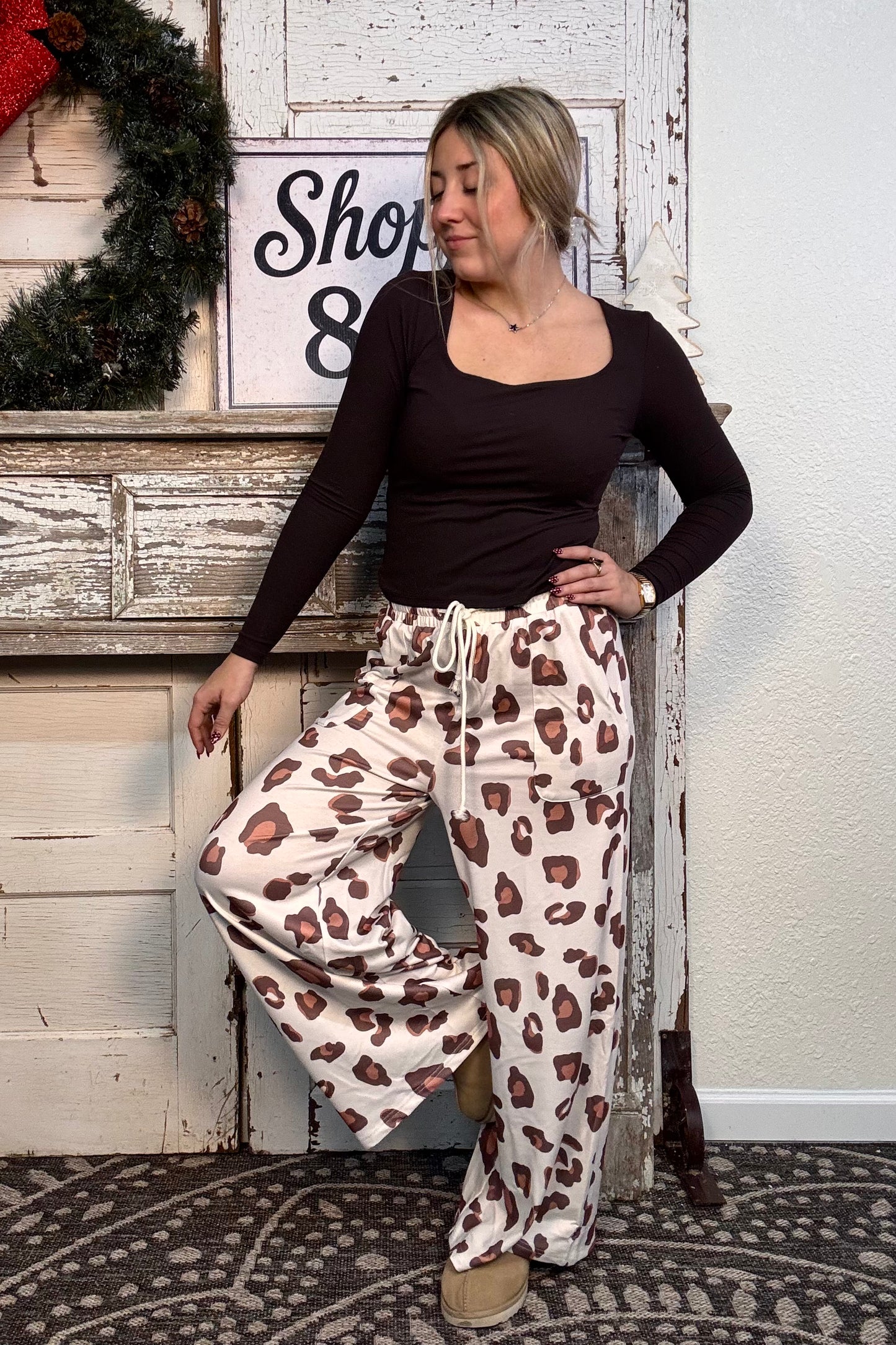 Big Leopard Print Pant