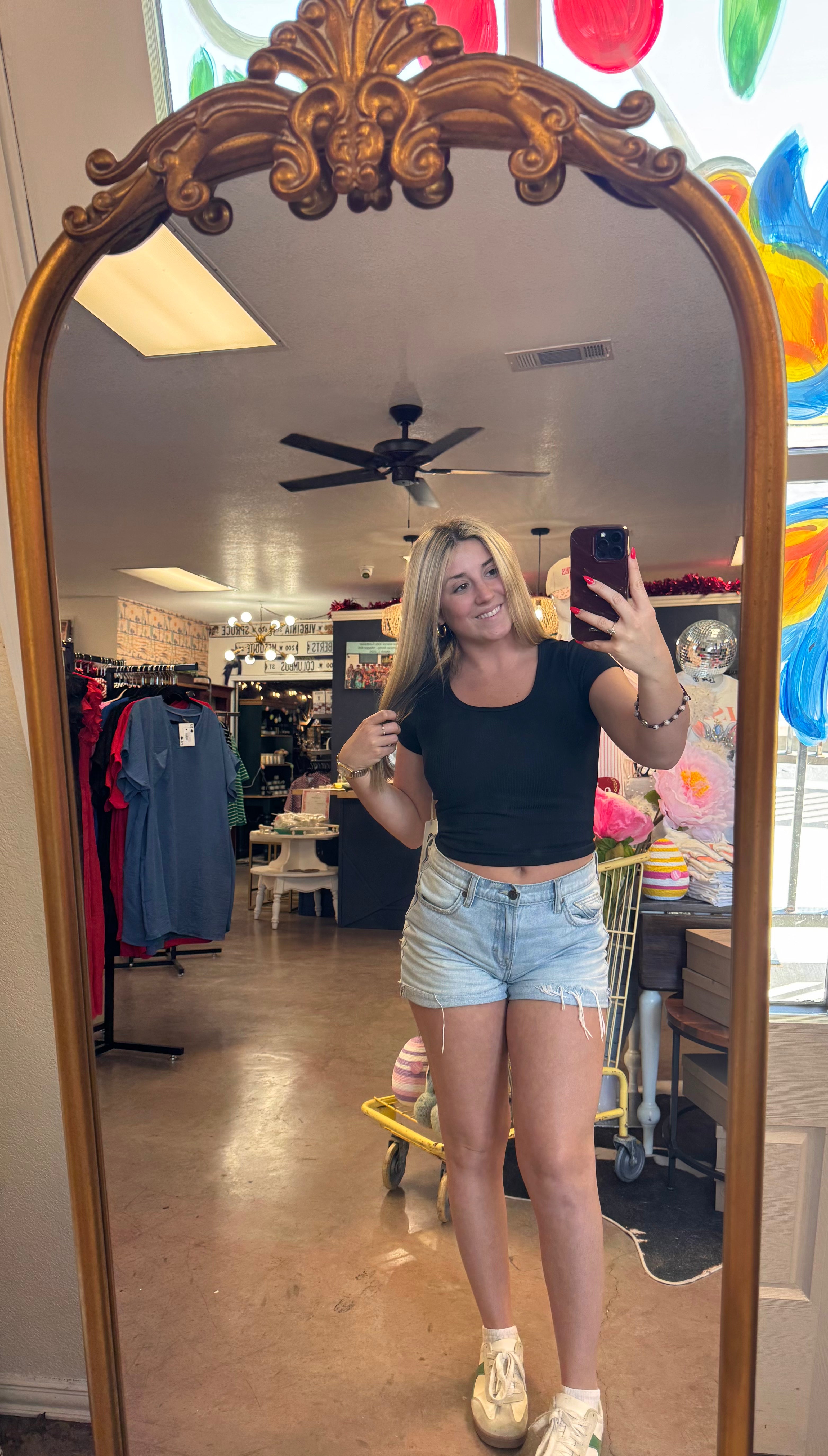 558 s/s crop tops