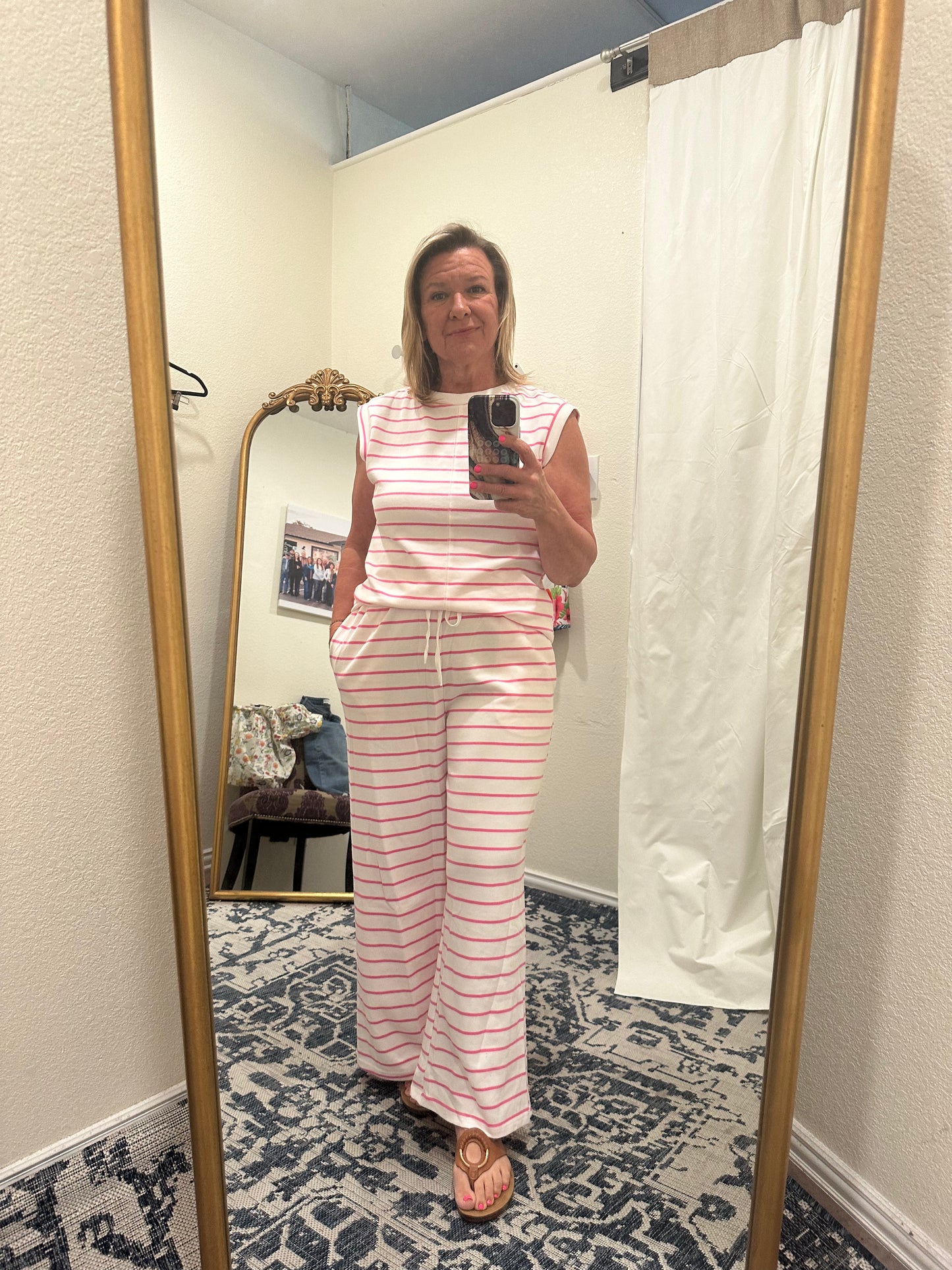 Casual Wide Leg Pant Set