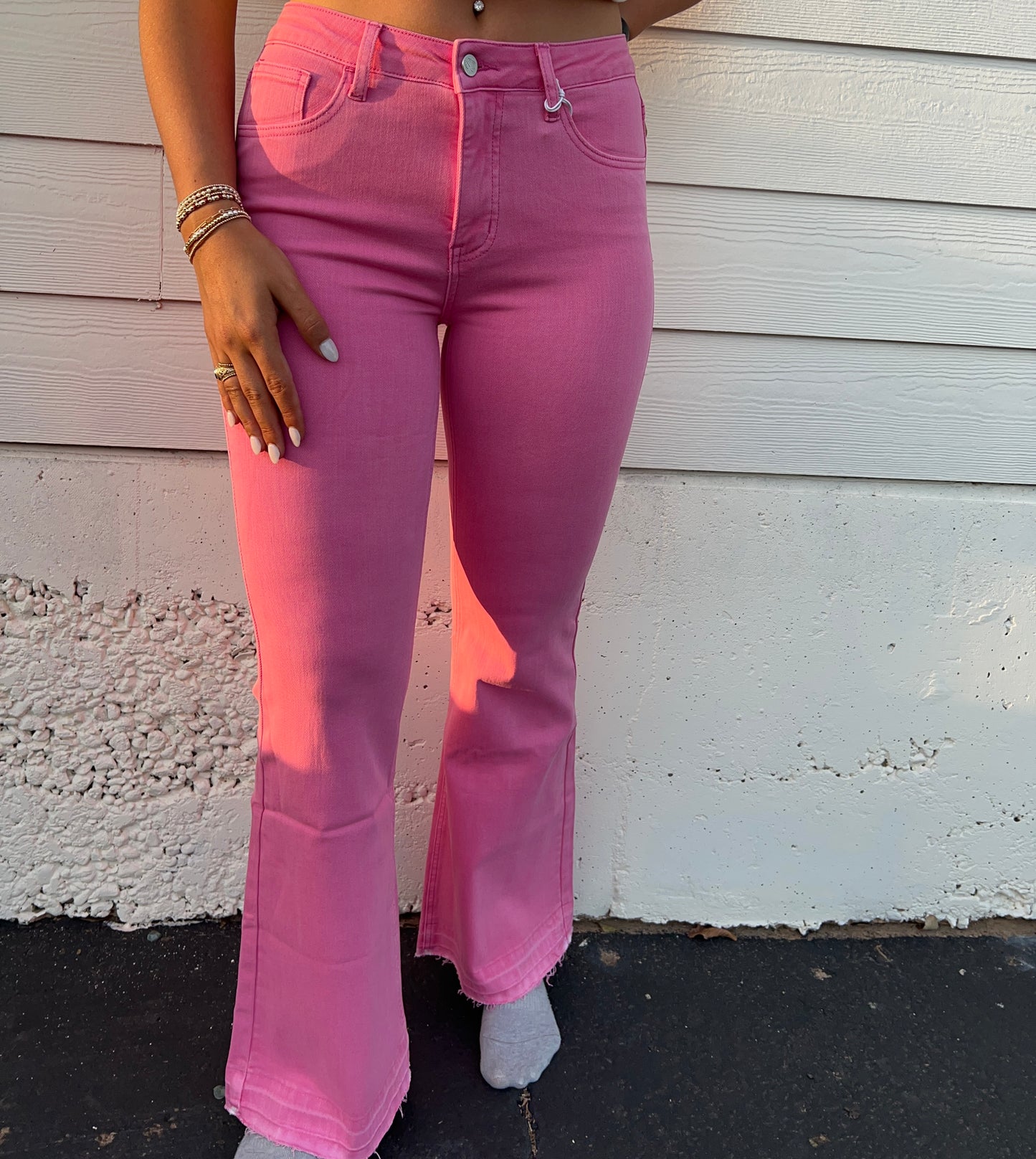 Jayde Pink Tummy Control Jeans