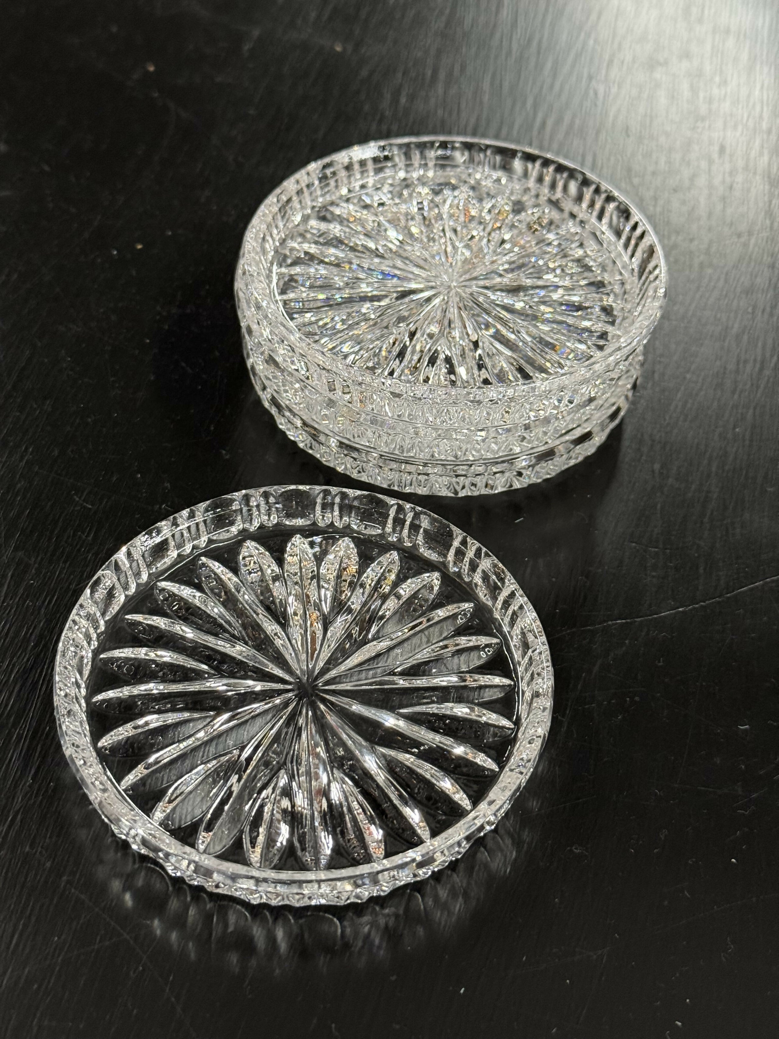 Crystal coasters