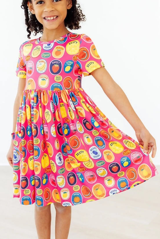 Fresh & Fruity Pocket Twirl Dress