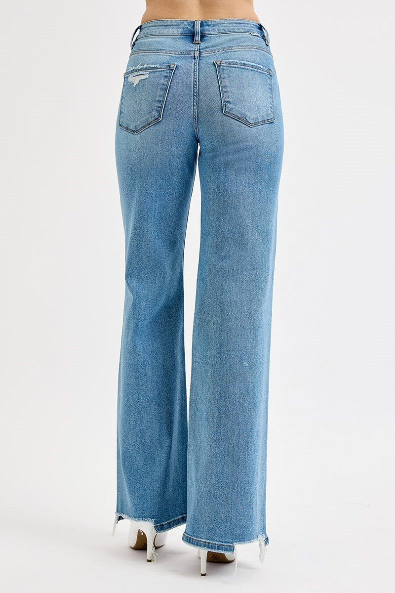 Risen Wide Leg distressed