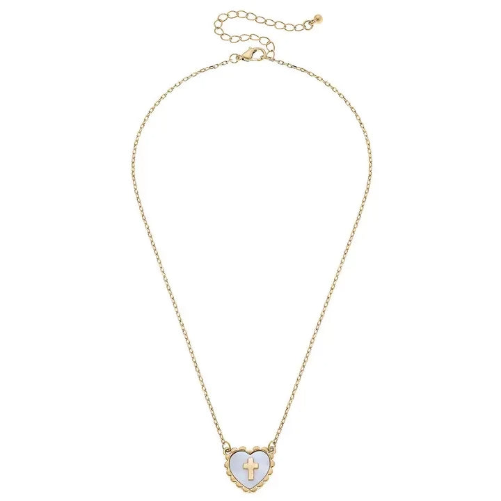 Addi Heart Cross Necklace