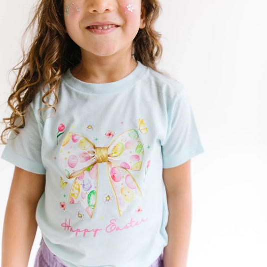 Happy Easter Bow Kids Shirt