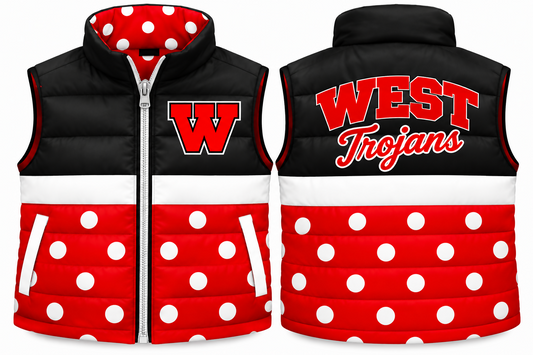 Pre Order West Vest- Polka Dot