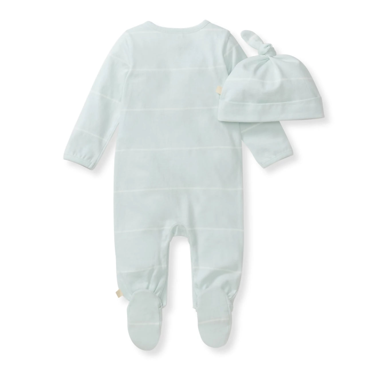 Baby Boy Blue Stripe Jumpsuit & Hat Set