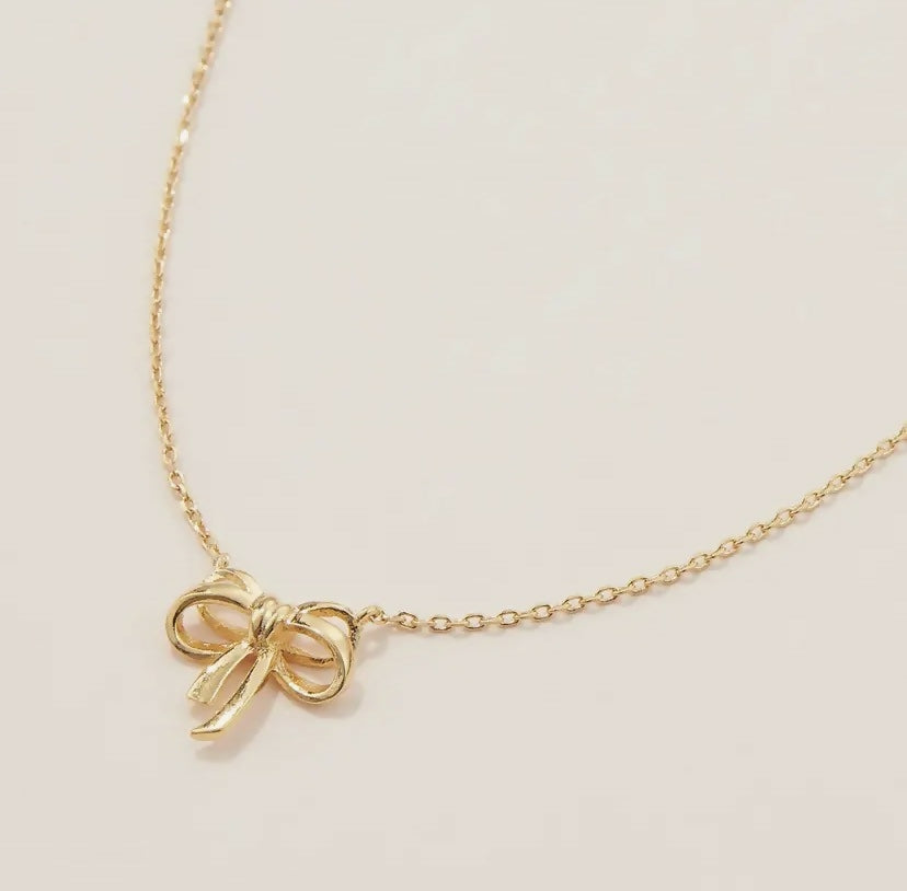 Dainty Bow Necklace