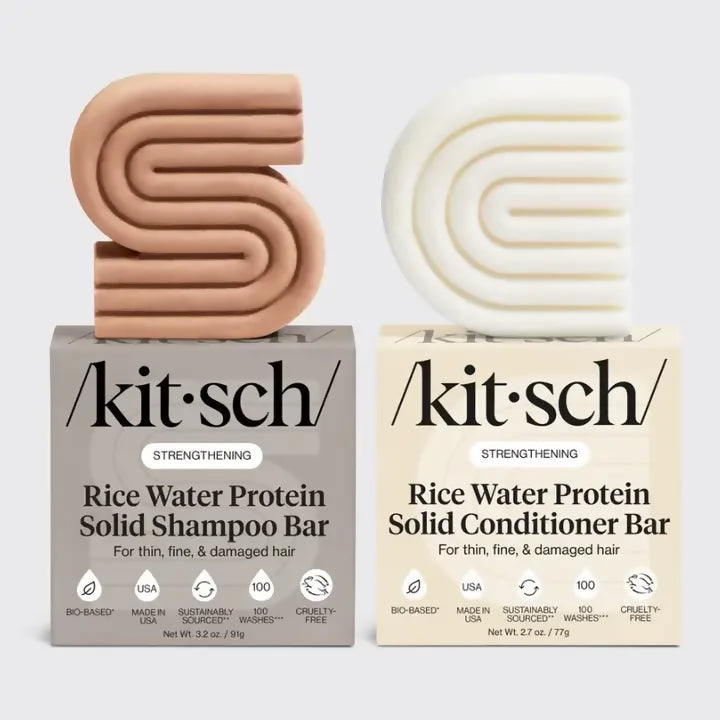 KITSCH Rice Water Shampoo & Conditioner Bar Combo