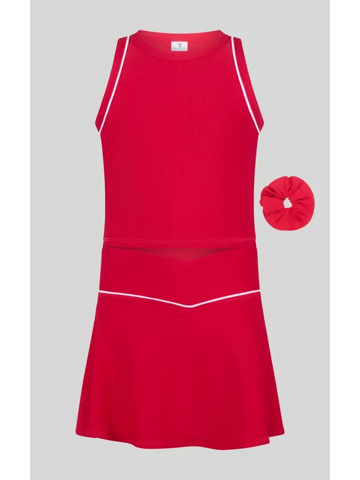 Girl Spicy Red Skort Set