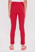 Red Girls' Skinny Color Pants-