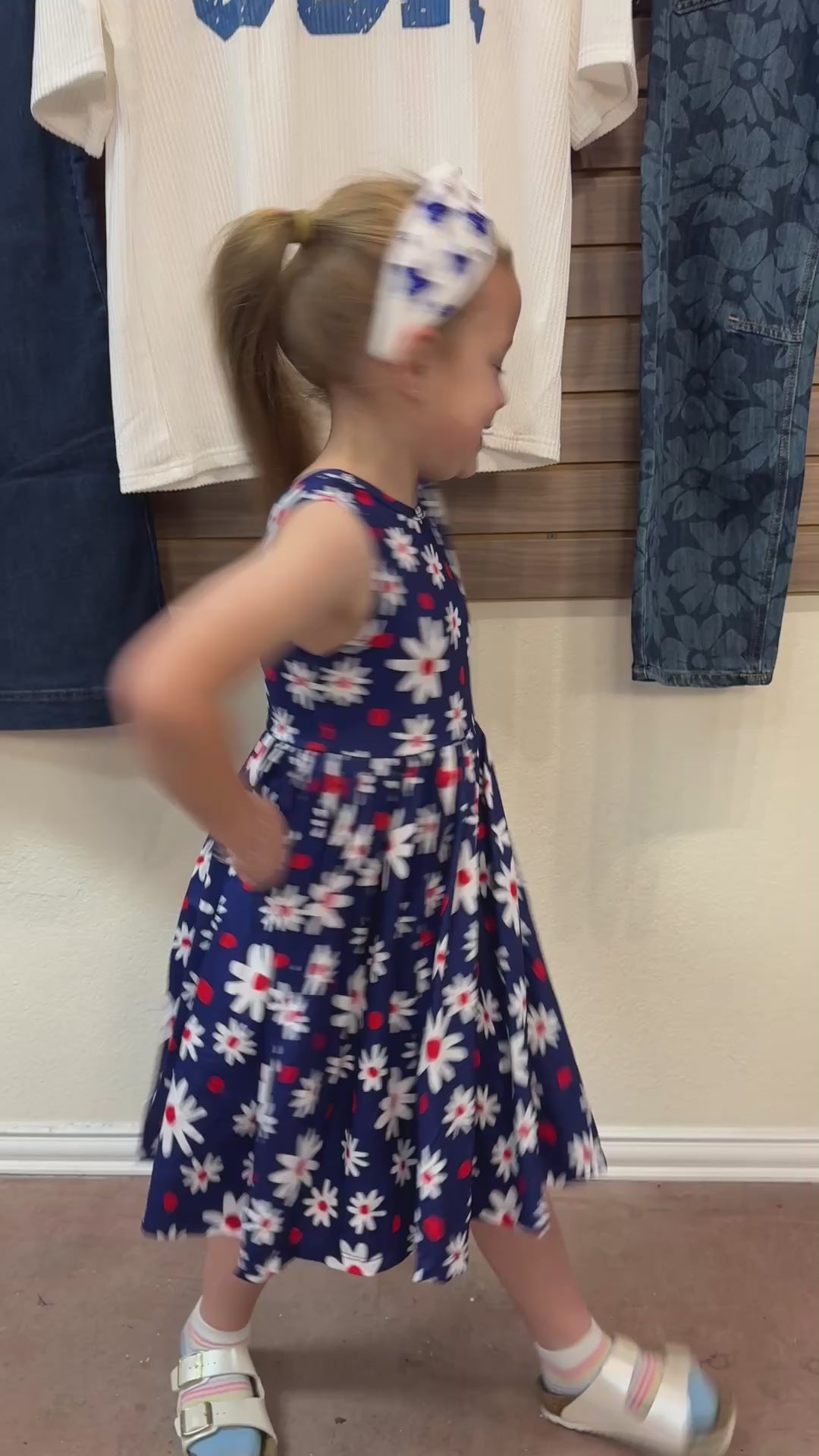 Flower Firework Tank Twirl Dress