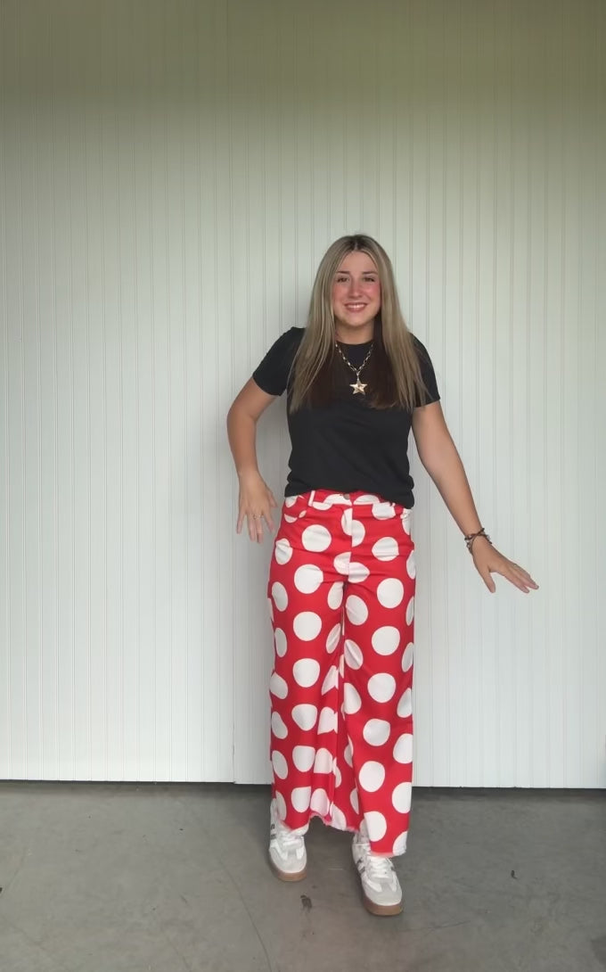 Big Polka Dot Tailored Pant
