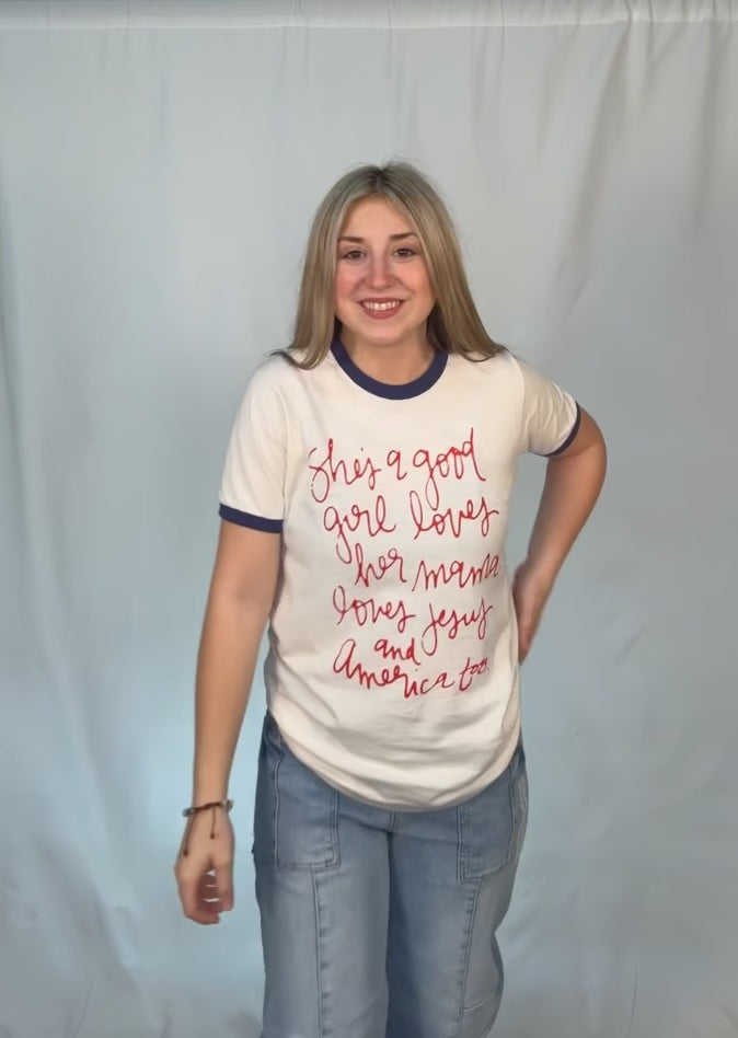 She's a Good Girl Ringer Tee