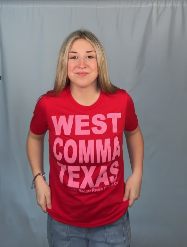 West Comma Texas Tee