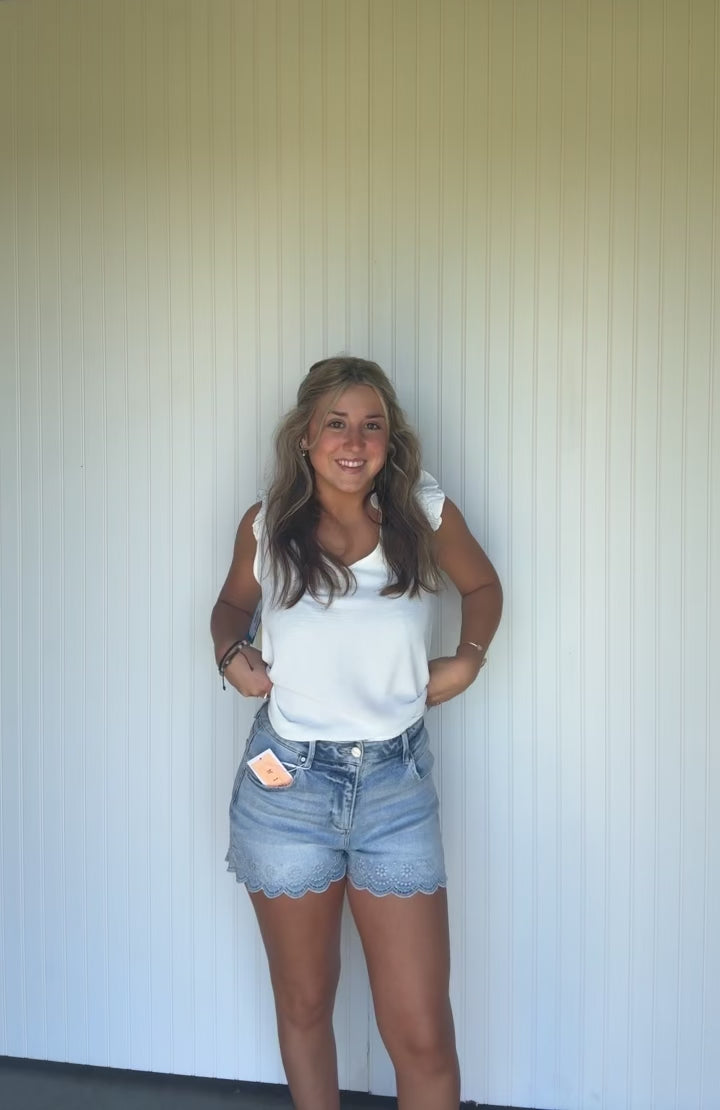 Czech denim shorts