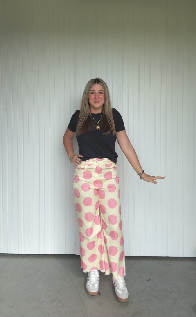 Big Polka Dot Tailored Pant