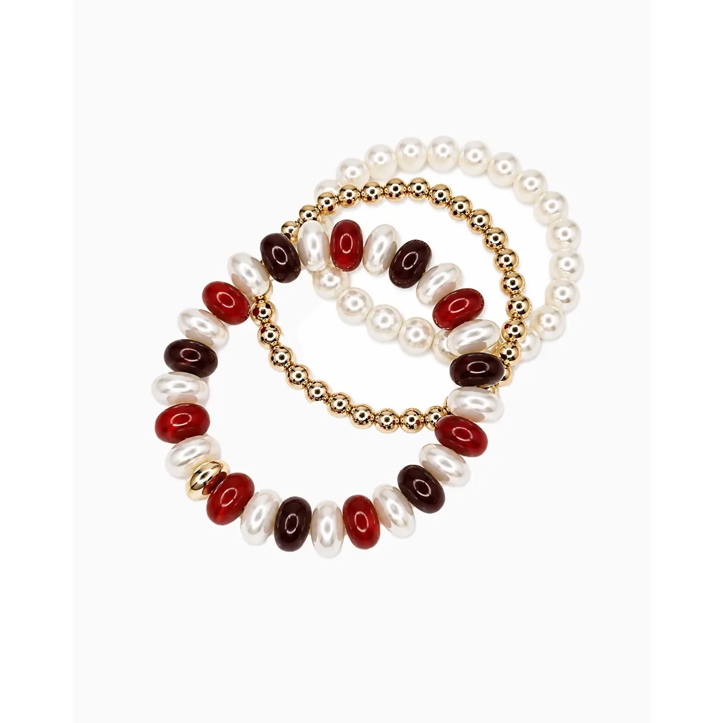 Marble Acrylic Bead Stretch Bracelet