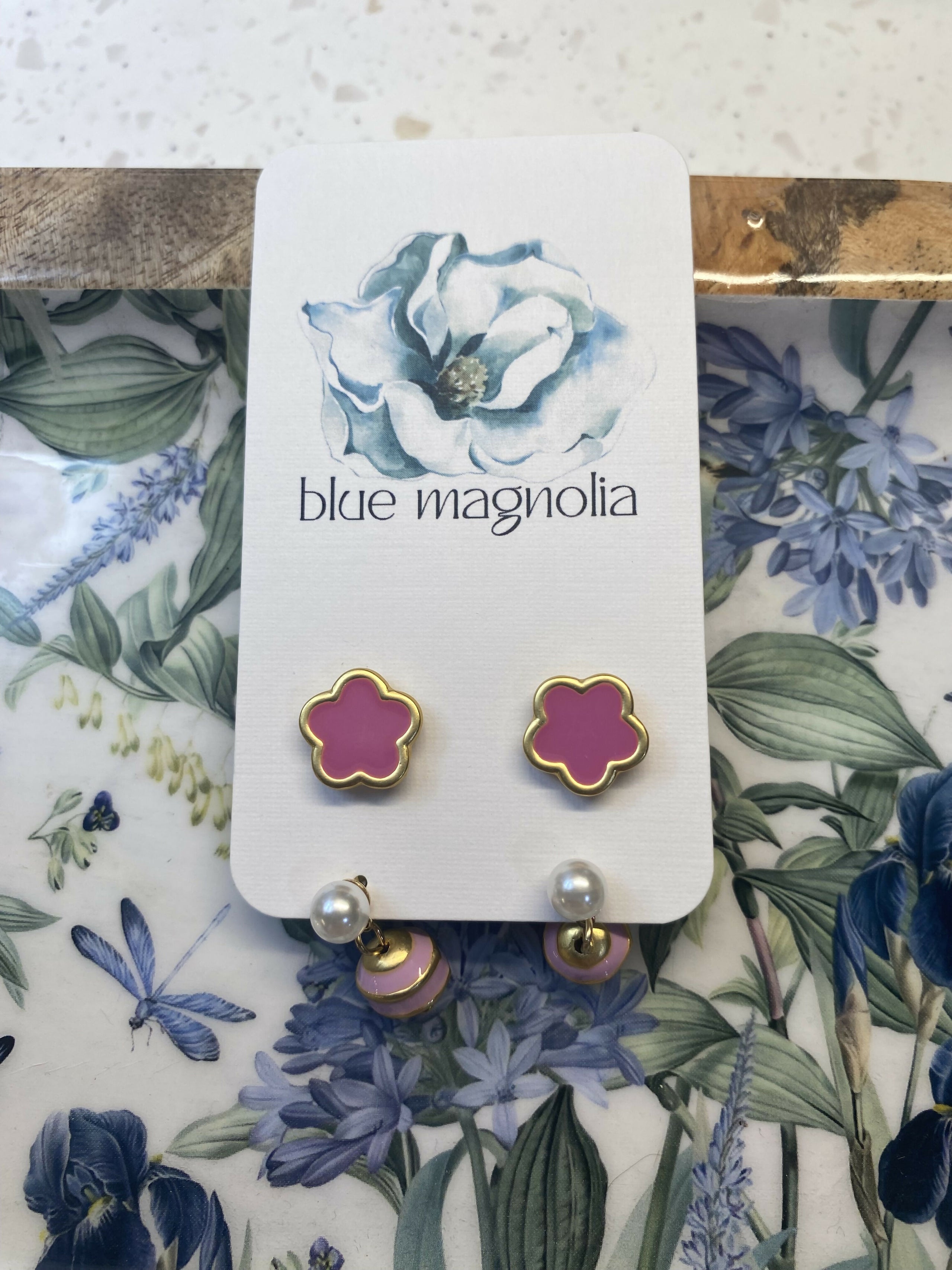 Kid- Flowers & Macarons Earring Set