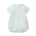 Baby Boy Muslin Collar Bubble Romper